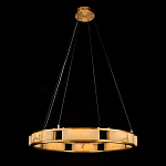 Люстра в виде кольца из натурального камня Golden Alavastor варинант исполнения - 1 | Loft Concept в Омске