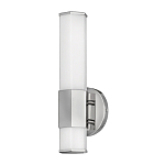 Бра для ванных комнат вертикальное с длинным белым матовым плафоном в форме шестиугольника на круглом основании Hinkley варинант исполнения - 12 | Loft Concept в Омске