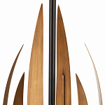 Торшер с основанием в виде стебля с листьями и тканевым абажуром Flowing Leaves варинант исполнения - 2 | Loft Concept в Омске