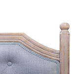 Изголовье кровати серое с мягкой обивкой из рогожки Emma Headboard варинант исполнения - 2 | Loft Concept в Омске