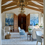 Обои ручная роспись Le Brésil Mer Bleue варинант исполнения - 4 | Loft Concept в Омске