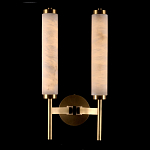 Бра с 2-мя цилиндрическими каменными плафонами Wand of Light варинант исполнения - 1 | Loft Concept в Омске