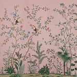 Обои ручная роспись Amazonia Florence Pink dyed silk варинант исполнения - 2 | Loft Concept в Омске