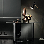 Консоль дымчатого цвета с изогнутым основанием Arabesque варинант исполнения - 4 | Loft Concept в Омске