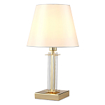 Настольная лампа с белым тканевым абажуром в форме конуса Laurent варинант исполнения - 6 | Loft Concept в Омске