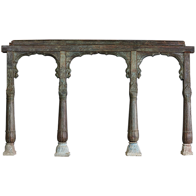 Старинная индийская резная арка из тика Antique Indian Carved Arch Старинная индийская резная арка из тика Antique Indian Carved Arch в Омске | Loft Concept