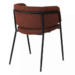 Стул полукруглый мягкий с буклированной обивкой Chair with Boucle Upholstery варинант исполнения - 7 | Loft Concept в Омске