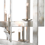 Люстра серебряная из пересекающихся квадратных элементов Intersecting Squares  варинант исполнения - 1 | Loft Concept в Омске