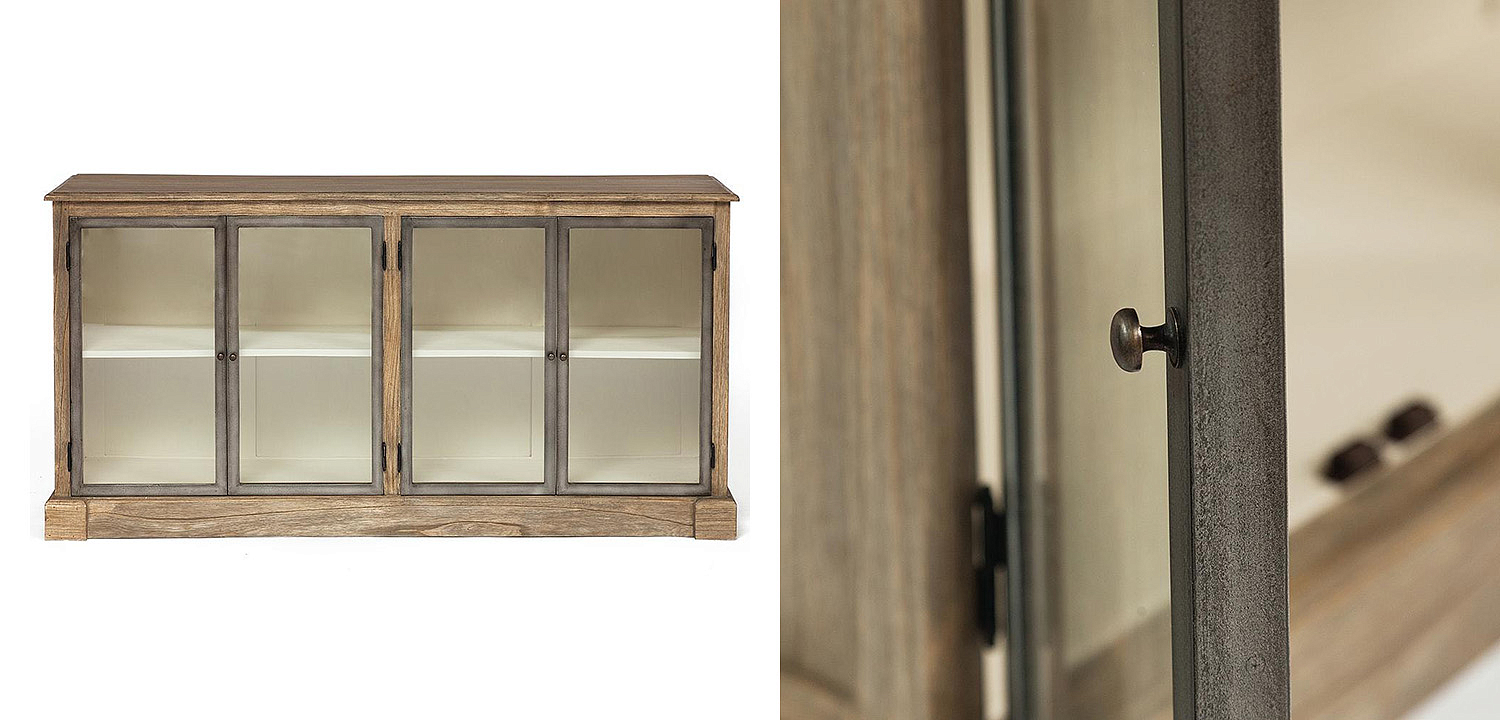 Комод Provence Jacob Chest of Drawers glass doors - Loft-Concept в Омске