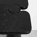 Консоль чёрная на 2-х конусообразных ножках Eros варинант исполнения - 1 | Loft Concept в Омске