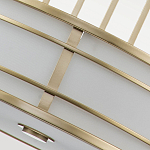 Подвесной светильник цвета латунь с белым матовым плафоном с геометрическим рисунком Feiss варинант исполнения - 5 | Loft Concept в Омске