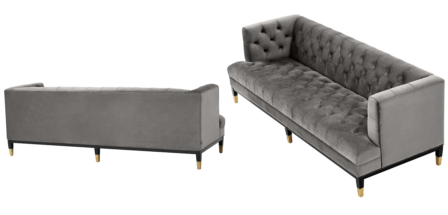 Диван Eichholtz Sofa Castelle grey Диван Eichholtz Sofa Castelle grey - Loft-Concept в Омске