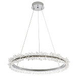 Кольцевая люстра с хрустальным декором Rowan Crystal Ring Chrome Horizontal Chandelier варинант исполнения - 2 | Loft Concept в Омске