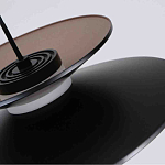 Люстра подвесная с тремя матовыми черными плафонами Obsidian Touch варинант исполнения - 3 | Loft Concept в Омске