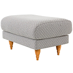 Мягкий пуф на деревянных ножках Garner Pouf Light варинант исполнения - 3 | Loft Concept в Омске