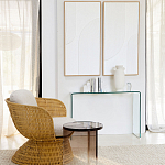 Стол журнальный круглый Acrylic Аether Smoke варинант исполнения - 7 | Loft Concept в Омске