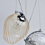 Люстра каскадная с 5-ю разноцветными стеклянными плафонами Kaleido варинант исполнения - 7 | Loft Concept в Омске