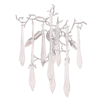 Бра с декором в виде ветвей и стеклянных подвесок в форме капель Droplet Chandelier варинант исполнения - 3 | Loft Concept в Омске