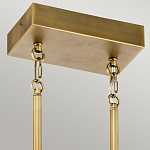 Люстра подвесная прямоугольная цвета латунь Kichler варинант исполнения - 3 | Loft Concept в Омске