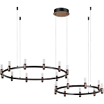 Люстра подвесная с цилиндрическими плафонами на двух круглых подвесах  Arnaut Light варинант исполнения - 2 | Loft Concept в Омске