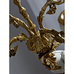 Подсвечник белый Попугай из фарфора с бронзовыми элементами Eden Garden варинант исполнения - 8 | Loft Concept в Омске