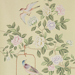 Обои ручная роспись Askew Verdigris  варинант исполнения - 1 | Loft Concept в Омске