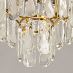 Люстра многоярусная с овальными прозрачными подвесками 28 см Harmonica варинант исполнения - 9 | Loft Concept в Омске