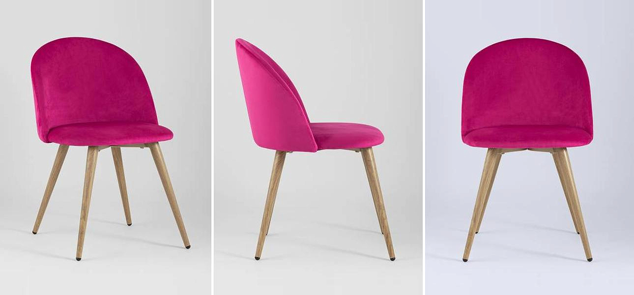 Стул Miruna Chair II Велюр Фуксия Стул Miruna Chair II Велюр Фуксия - Loft-Concept в Омске