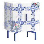 Тумба на синих ножках Short Re Rblue варинант исполнения - 1 | Loft Concept в Омске