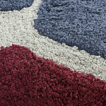 Чехол на подушку с рисунком серо-синего цвета Elan Textured варинант исполнения - 4 | Loft Concept в Омске