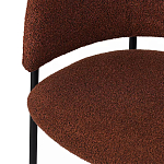 Стул полукруглый мягкий с буклированной обивкой Chair with Boucle Upholstery варинант исполнения - 8 | Loft Concept в Омске