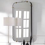 Зеркало настенное в черной металлической раме Mirror Cardinal варинант исполнения - 5 | Loft Concept в Омске