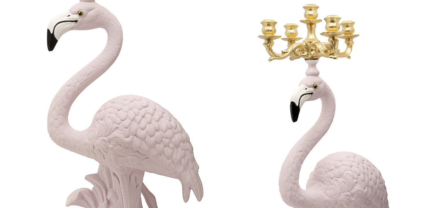 Подсвечник Candleholder Flamingo Bisc. Pink Gold Подсвечник Candleholder Flamingo Bisc. Pink Gold - Loft-Concept в Омске