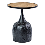 Приставной столик с факутрным черным основанием Ethiopia варинант исполнения - 1 | Loft Concept в Омске