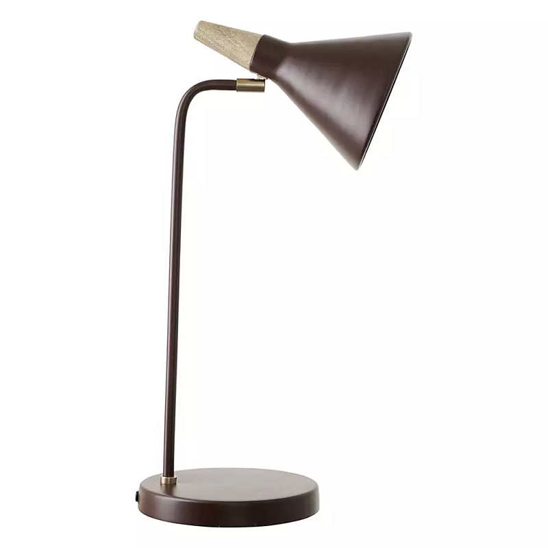 Настольная лампа с конусообразным плафоном Plum Table Lamp Сливовый в Омске | Loft Concept 