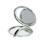 Зеркало карманное складное круглое из натурального камня Малахит с Хризоколлой в подарочной упаковке Silver Stone Mirrors варинант исполнения - 3 | Loft Concept в Омске