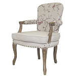 Кресло с изображением сакуры Aubrey Classical Armchair beige flax варинант исполнения - 3 | Loft Concept в Омске