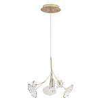 Подвесной светильник с белыми и прозрачными цветочными лепестками Wintery flovers варинант исполнения - 1 | Loft Concept в Омске