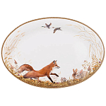Блюдо овальное из фарфора с изображением животных Hunting Porcelain Collection варинант исполнения - 1 | Loft Concept в Омске