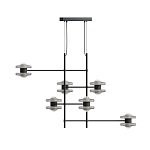 Каркасная люстра Balance варинант исполнения - 1 | Loft Concept в Омске