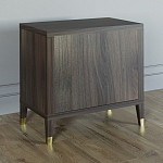 Прикроватная тумбочка с полкой Elsa Dreams Walnut  варинант исполнения - 4 | Loft Concept в Омске