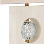 Настольная лампа из мрамора с тканевым прямоугольным абажуром Eternity варинант исполнения - 1 | Loft Concept в Омске