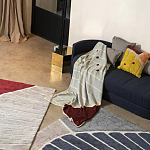 Чехол на подушку с рисунком горчичного цвета Elan Textured варинант исполнения - 1 | Loft Concept в Омске