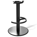 Барный стул вращающийся со спинкой и подлокотниками Douglas Rhombus Синий Велюр варинант исполнения - 3 | Loft Concept в Омске