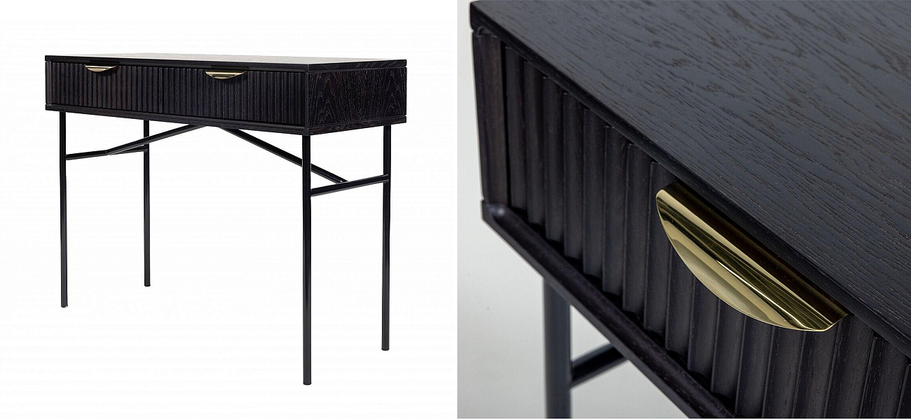 Консоль Antique Order Черный Шпон дуба Консоль Antique Order Черный Шпон дуба - Loft-Concept в Омске