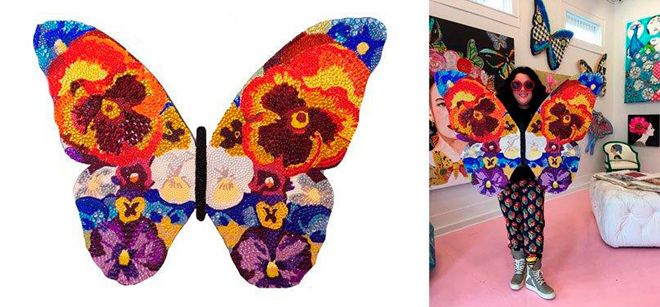 Картина “Pansy Bedazzled Butterfly Cut Out” - Loft-Concept в Омске