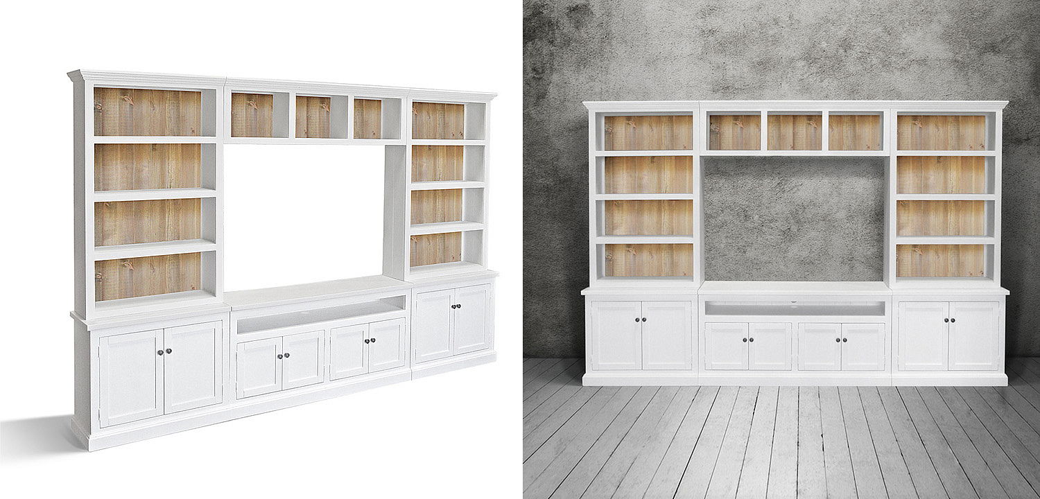 Шкаф-стеллаж Rachele Provence HARMONIE Glacier White Шкаф-стеллаж Rachele Provence HARMONIE Glacier White - Loft-Concept в Омске