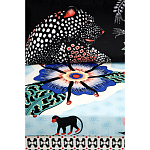 Большой Трехместный Диван с цветным принтом Qalakabusha Large Sofa варинант исполнения - 7 | Loft Concept в Омске