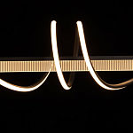 Люстра линейная черного цвета с волнообразным металлическим элементом Luke Lampco Tracer Lamp варинант исполнения - 5 | Loft Concept в Омске