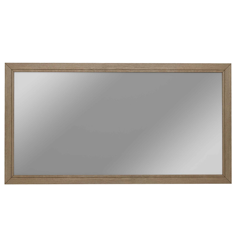 Зеркало прямоугольное с классической деревянной рамой Harper Line Коричневый в Омске | Loft Concept 